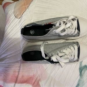 New England Patriots tennis shoes. Red,silver, and blue. Totally original!